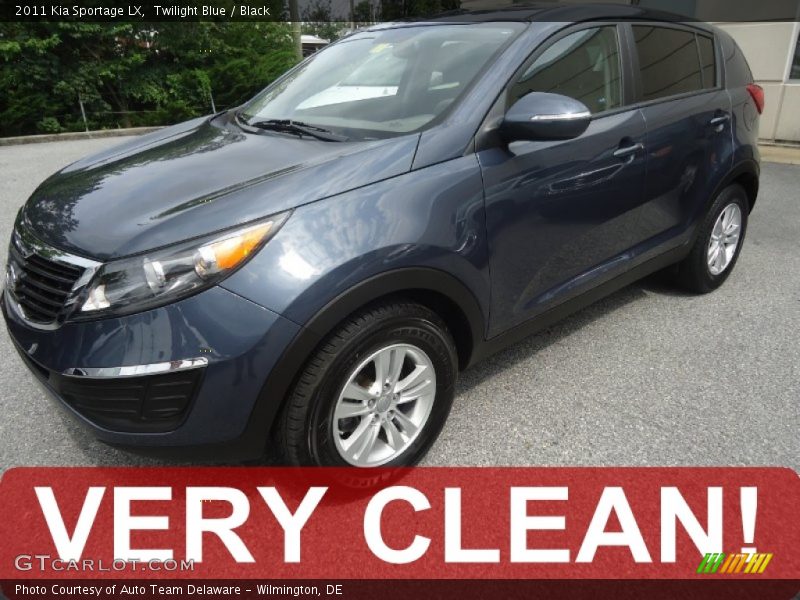 Twilight Blue / Black 2011 Kia Sportage LX