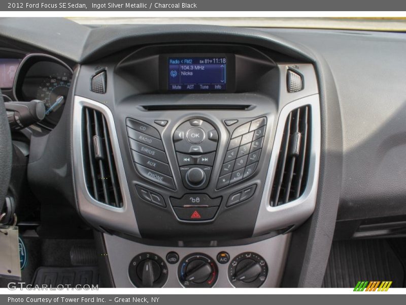 Ingot Silver Metallic / Charcoal Black 2012 Ford Focus SE Sedan