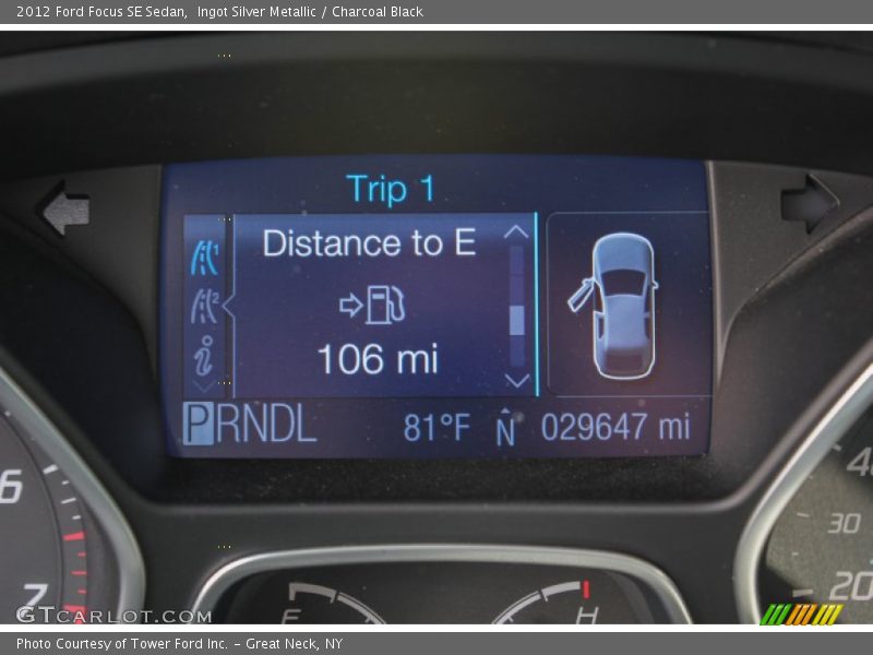 Ingot Silver Metallic / Charcoal Black 2012 Ford Focus SE Sedan