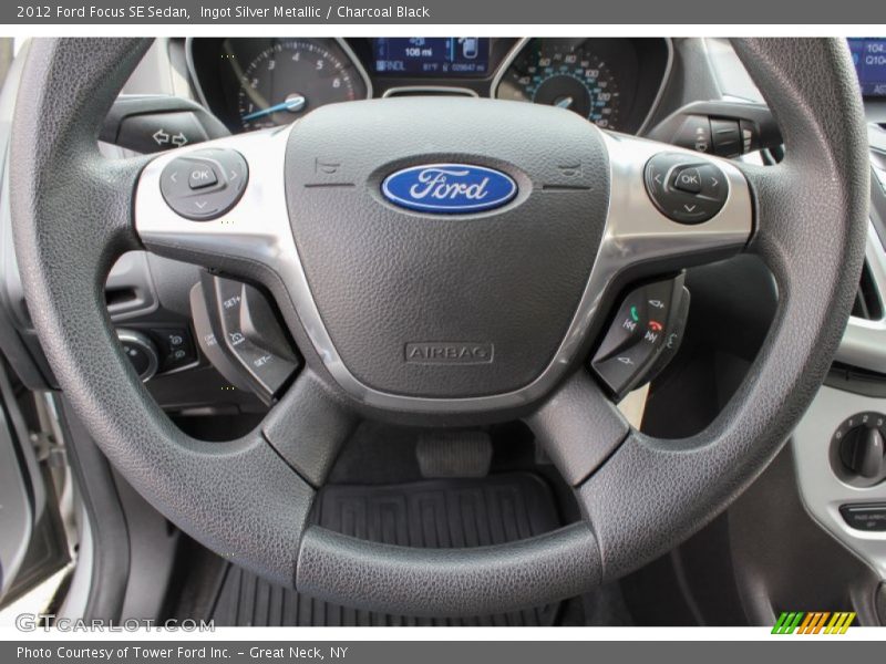 Ingot Silver Metallic / Charcoal Black 2012 Ford Focus SE Sedan