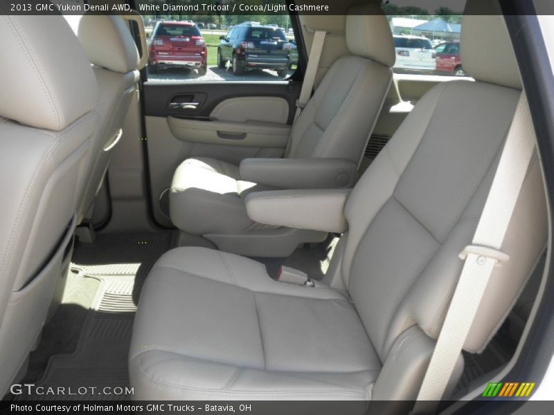 White Diamond Tricoat / Cocoa/Light Cashmere 2013 GMC Yukon Denali AWD