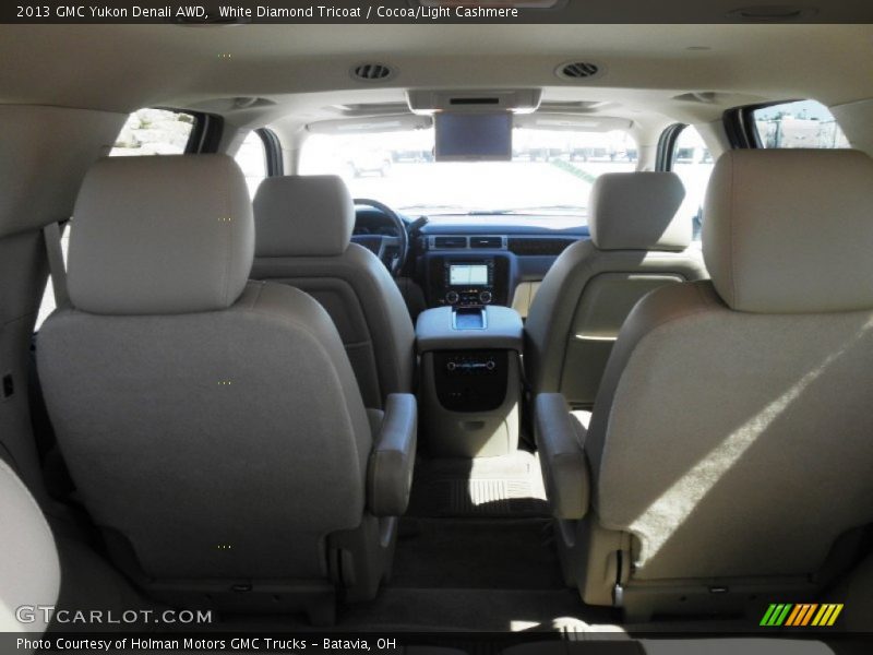White Diamond Tricoat / Cocoa/Light Cashmere 2013 GMC Yukon Denali AWD