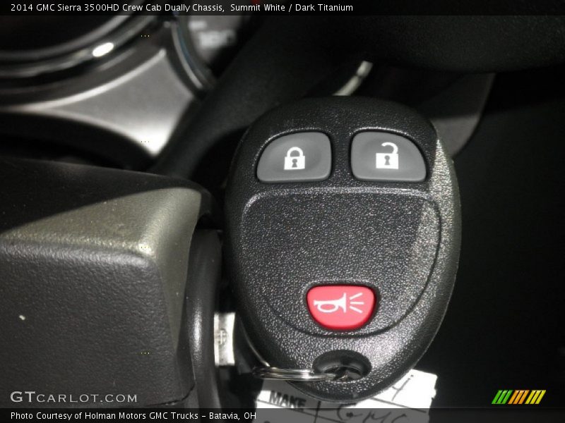 Summit White / Dark Titanium 2014 GMC Sierra 3500HD Crew Cab Dually Chassis