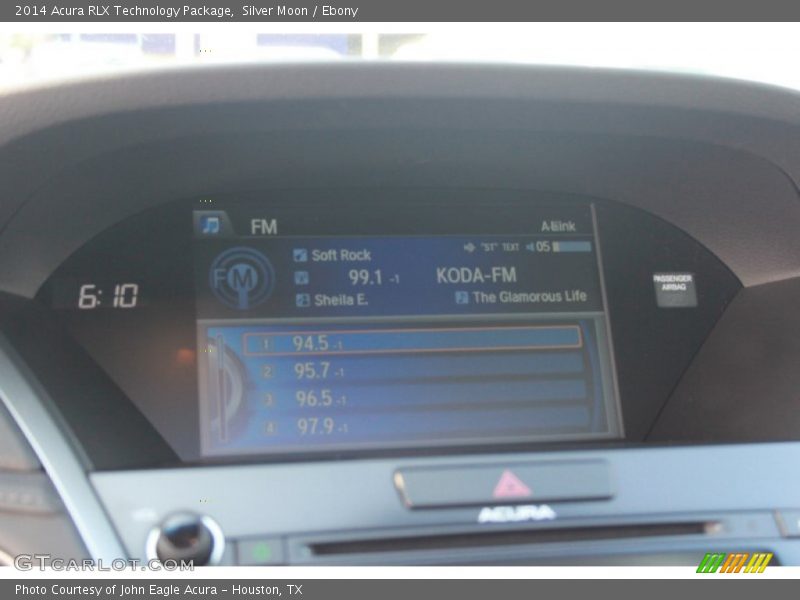 Silver Moon / Ebony 2014 Acura RLX Technology Package
