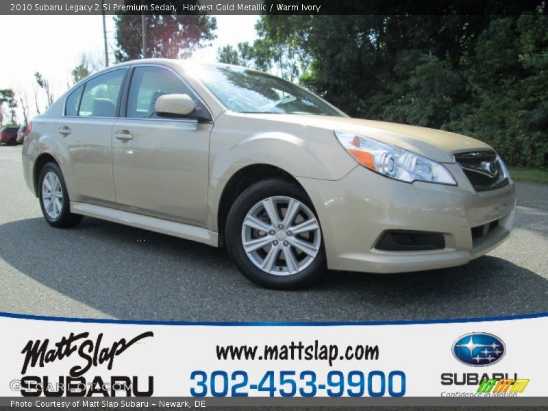 Harvest Gold Metallic / Warm Ivory 2010 Subaru Legacy 2.5i Premium Sedan