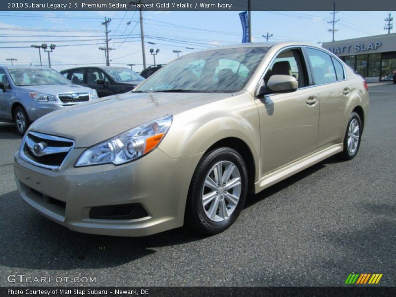 Harvest Gold Metallic / Warm Ivory 2010 Subaru Legacy 2.5i Premium Sedan