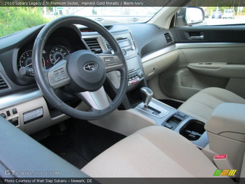 Harvest Gold Metallic / Warm Ivory 2010 Subaru Legacy 2.5i Premium Sedan