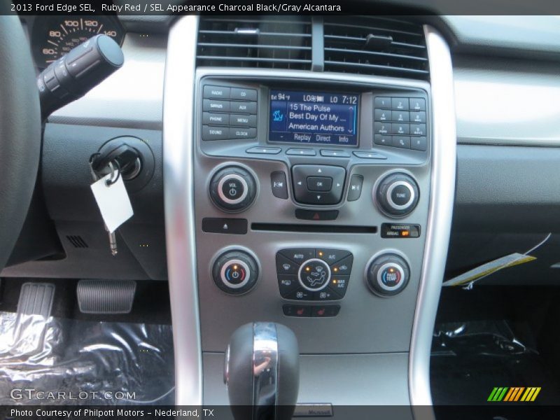Ruby Red / SEL Appearance Charcoal Black/Gray Alcantara 2013 Ford Edge SEL