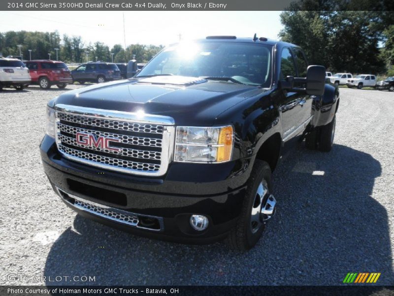 Onyx Black / Ebony 2014 GMC Sierra 3500HD Denali Crew Cab 4x4 Dually