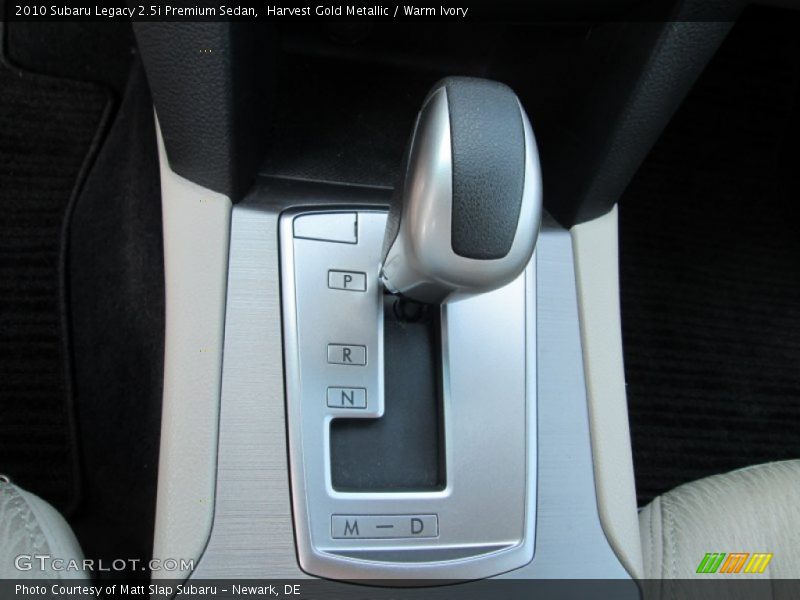 Harvest Gold Metallic / Warm Ivory 2010 Subaru Legacy 2.5i Premium Sedan