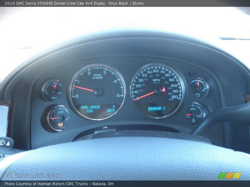 Onyx Black / Ebony 2014 GMC Sierra 3500HD Denali Crew Cab 4x4 Dually