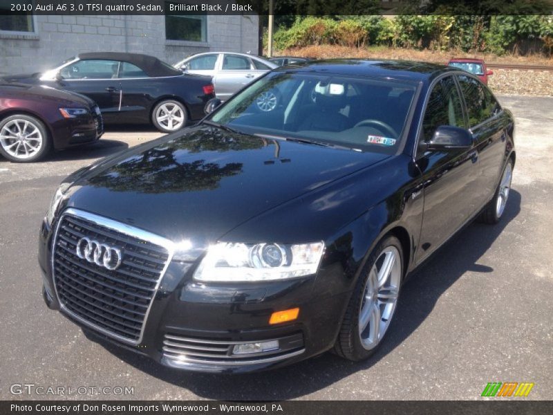 Front 3/4 View of 2010 A6 3.0 TFSI quattro Sedan