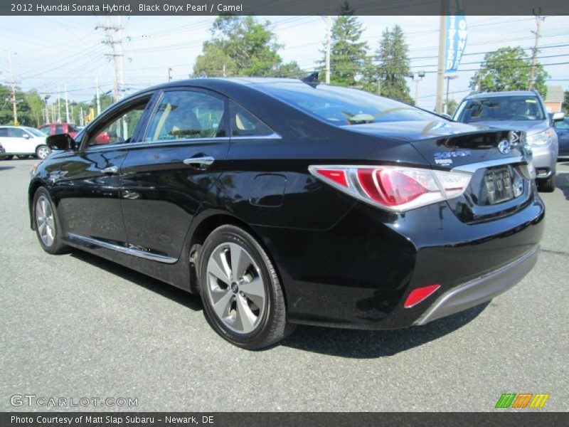 Black Onyx Pearl / Camel 2012 Hyundai Sonata Hybrid
