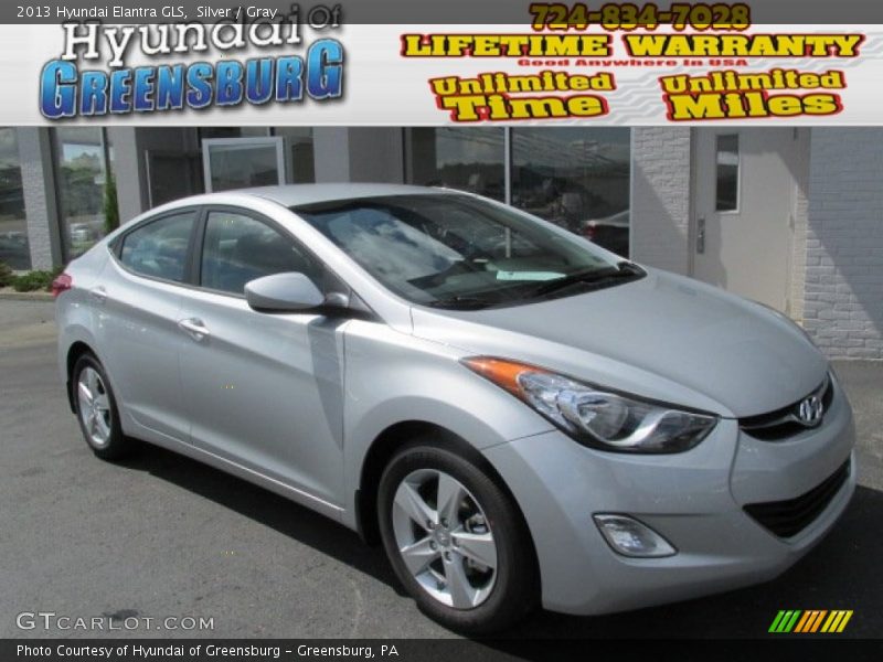 Silver / Gray 2013 Hyundai Elantra GLS