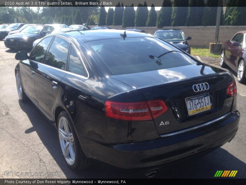 Brilliant Black / Black 2010 Audi A6 3.0 TFSI quattro Sedan