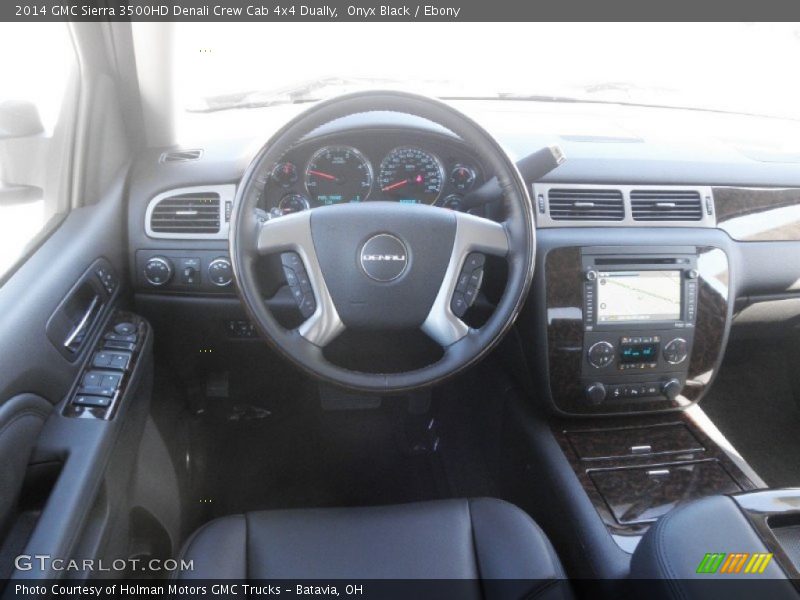 Onyx Black / Ebony 2014 GMC Sierra 3500HD Denali Crew Cab 4x4 Dually