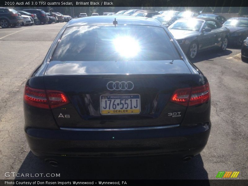 Brilliant Black / Black 2010 Audi A6 3.0 TFSI quattro Sedan