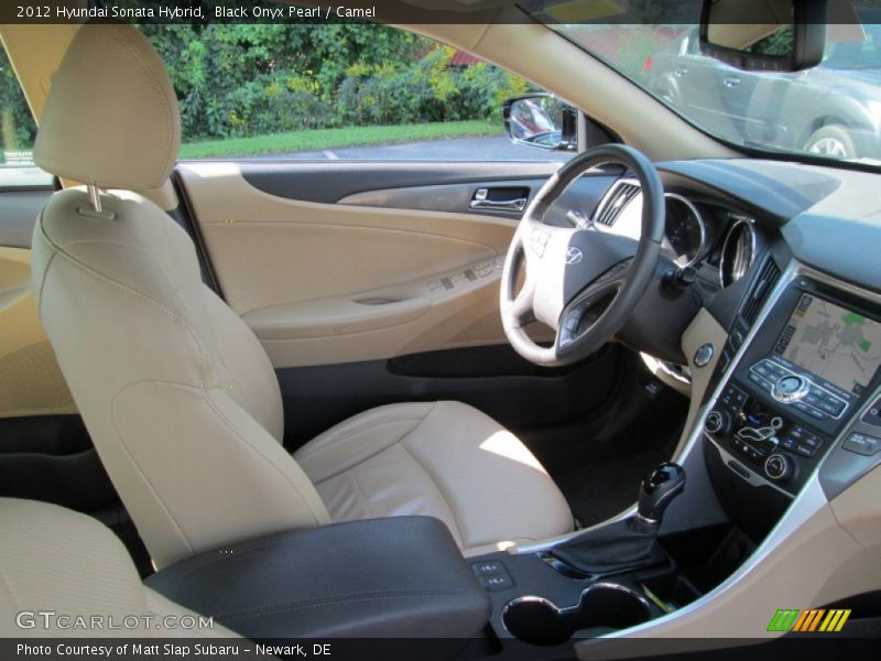 Black Onyx Pearl / Camel 2012 Hyundai Sonata Hybrid