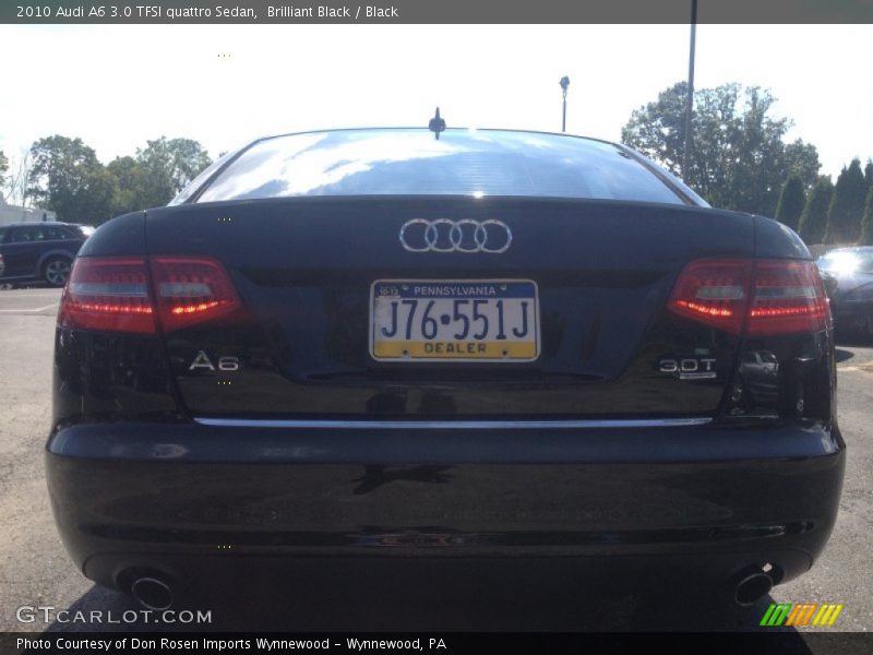 Brilliant Black / Black 2010 Audi A6 3.0 TFSI quattro Sedan