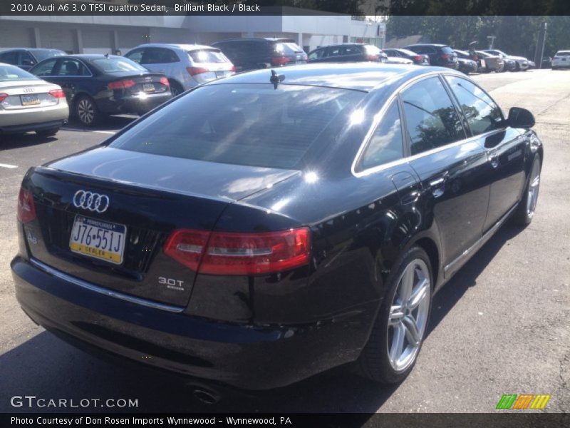 Brilliant Black / Black 2010 Audi A6 3.0 TFSI quattro Sedan