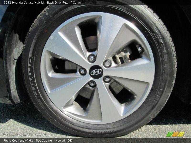 Black Onyx Pearl / Camel 2012 Hyundai Sonata Hybrid