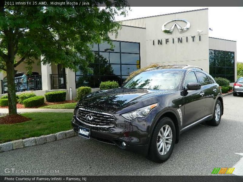 Midnight Mocha / Java 2011 Infiniti FX 35 AWD