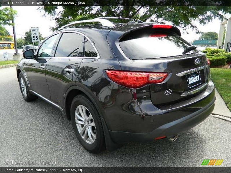 Midnight Mocha / Java 2011 Infiniti FX 35 AWD