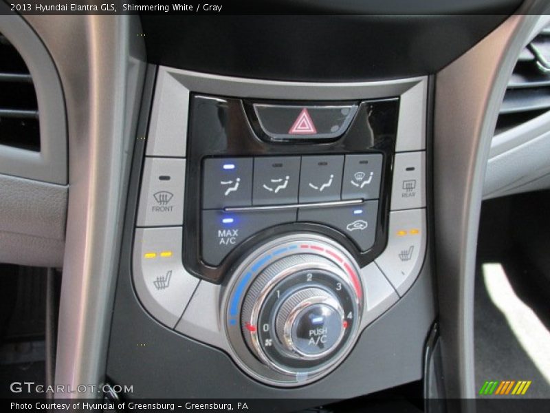 Shimmering White / Gray 2013 Hyundai Elantra GLS