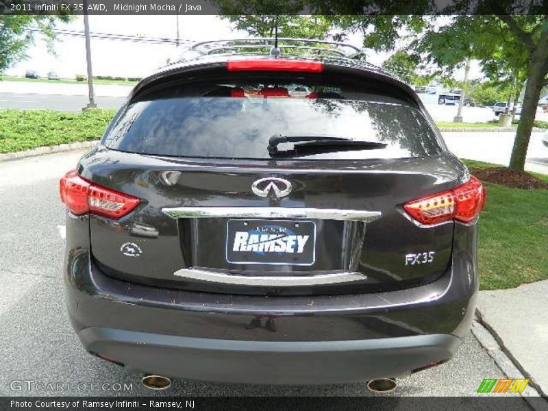 Midnight Mocha / Java 2011 Infiniti FX 35 AWD