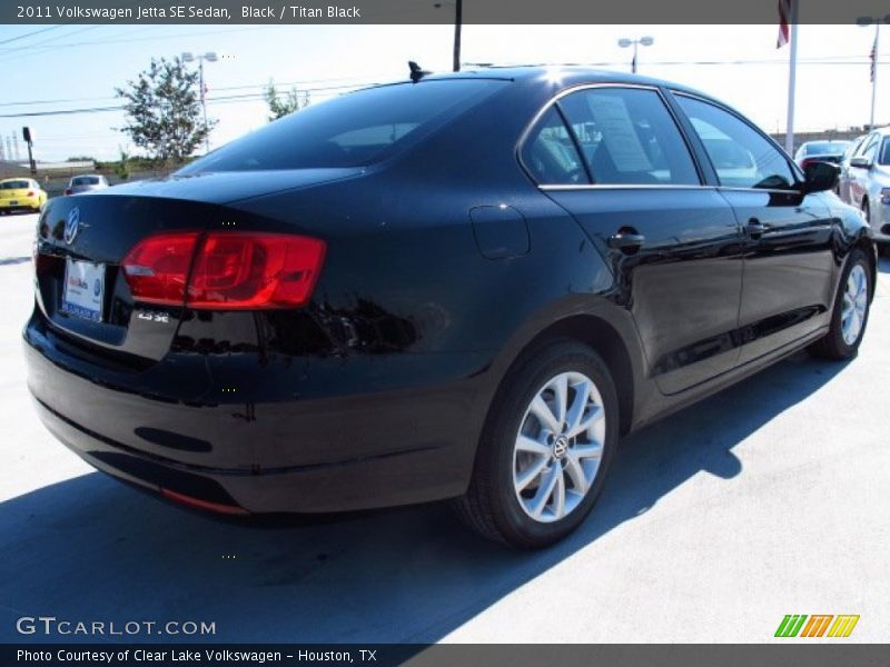 Black / Titan Black 2011 Volkswagen Jetta SE Sedan
