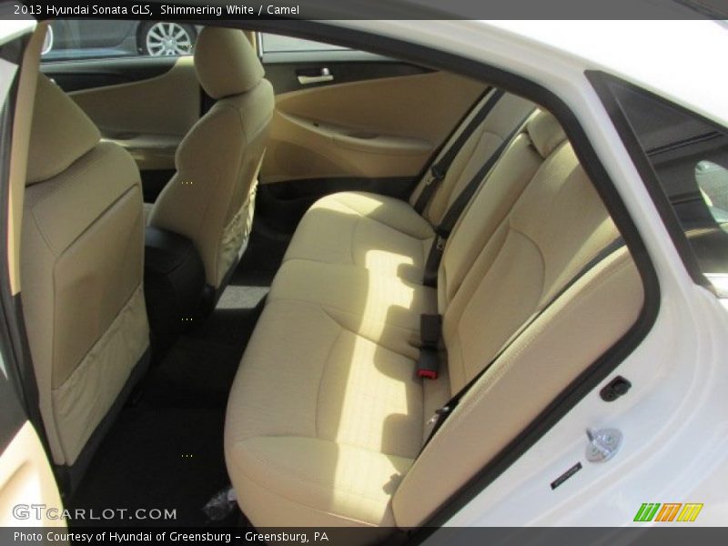 Shimmering White / Camel 2013 Hyundai Sonata GLS