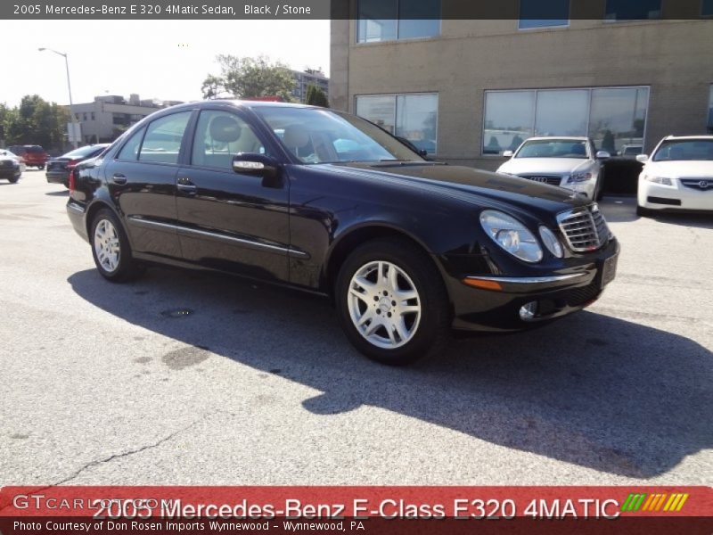 Black / Stone 2005 Mercedes-Benz E 320 4Matic Sedan