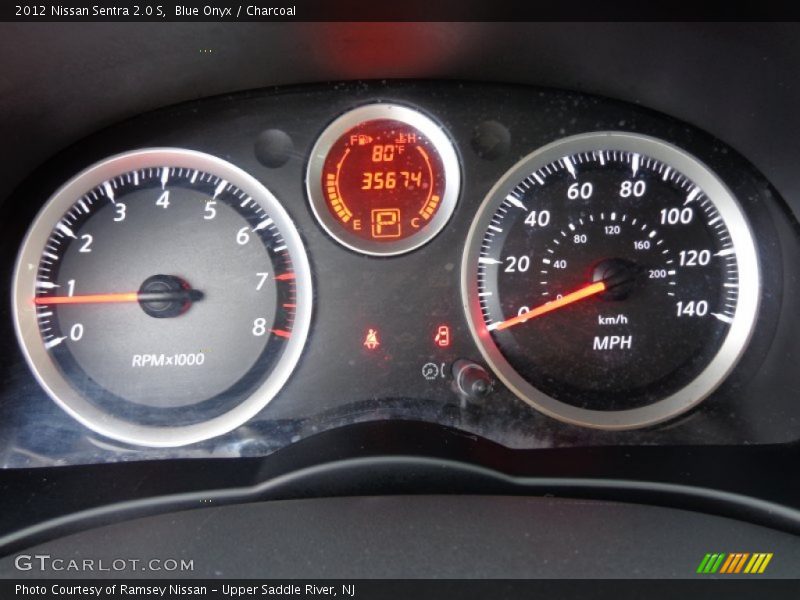 Blue Onyx / Charcoal 2012 Nissan Sentra 2.0 S