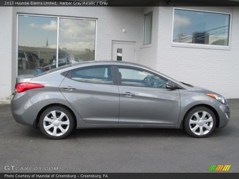 Harbor Gray Metallic / Gray 2013 Hyundai Elantra Limited