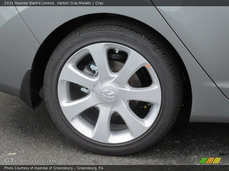 Harbor Gray Metallic / Gray 2013 Hyundai Elantra Limited