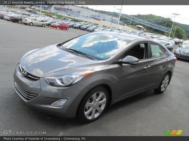 Harbor Gray Metallic / Gray 2013 Hyundai Elantra Limited