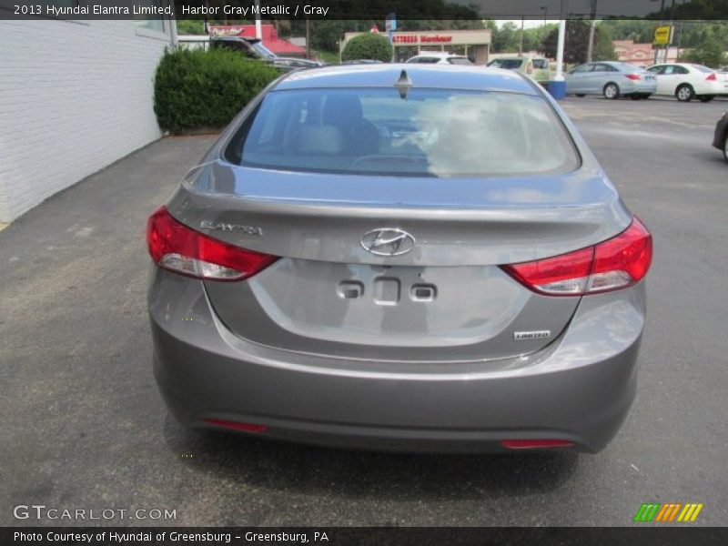 Harbor Gray Metallic / Gray 2013 Hyundai Elantra Limited