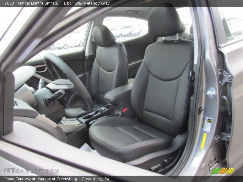 Harbor Gray Metallic / Gray 2013 Hyundai Elantra Limited