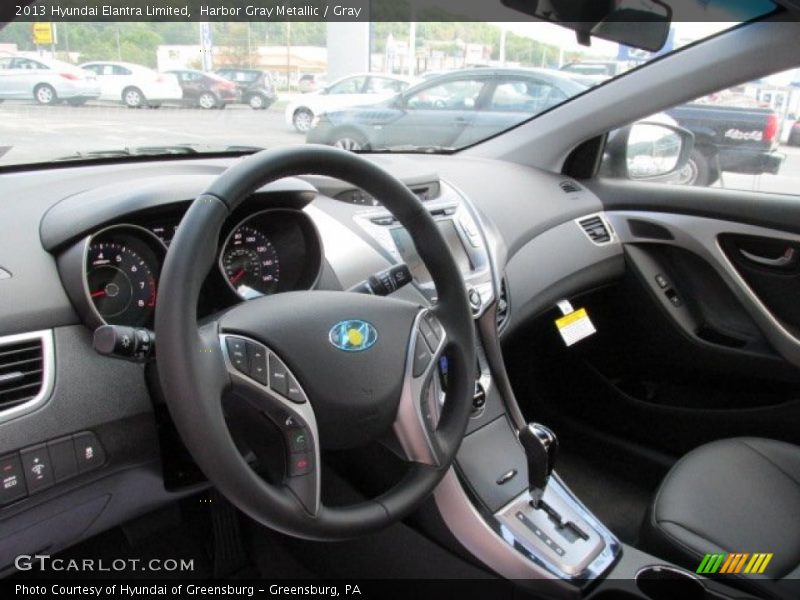 Harbor Gray Metallic / Gray 2013 Hyundai Elantra Limited