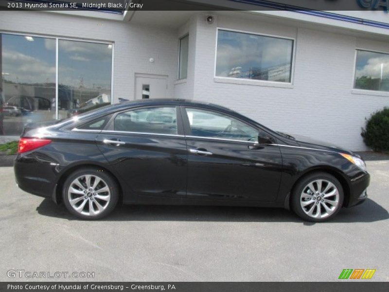 Midnight Black / Gray 2013 Hyundai Sonata SE