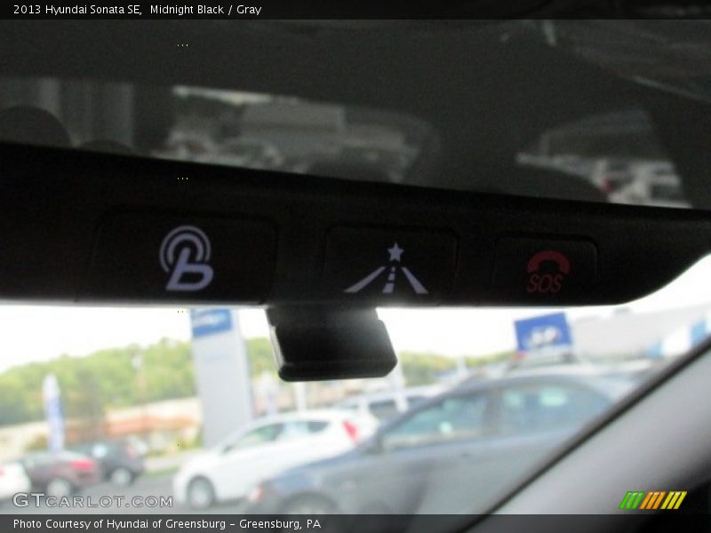 Midnight Black / Gray 2013 Hyundai Sonata SE