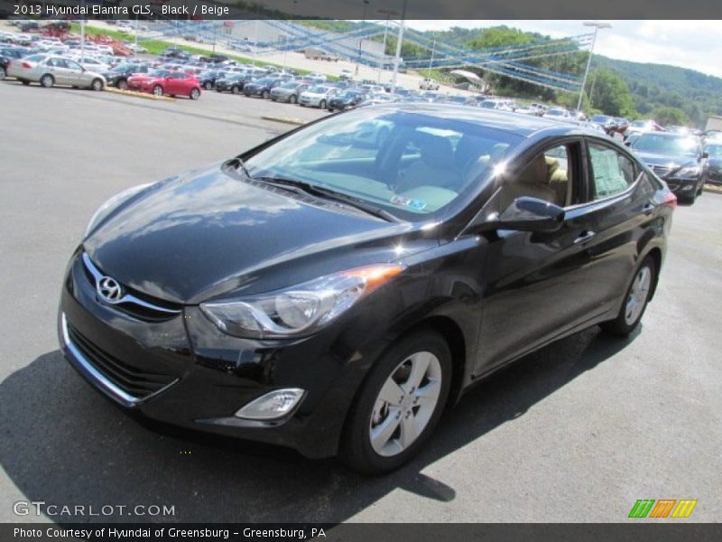 Black / Beige 2013 Hyundai Elantra GLS
