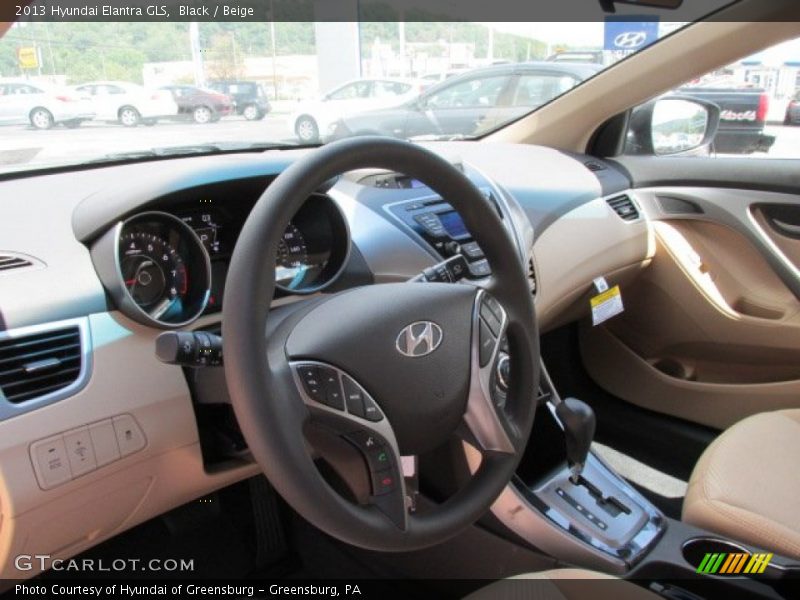 Black / Beige 2013 Hyundai Elantra GLS