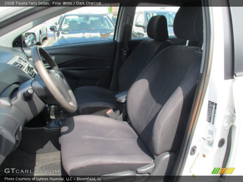 Polar White / Dark Charcoal 2008 Toyota Yaris Sedan