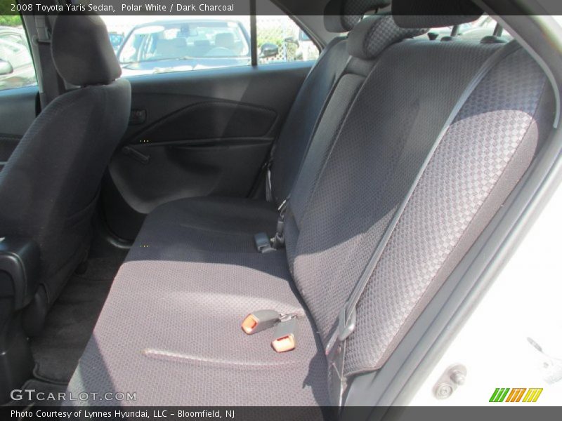 Polar White / Dark Charcoal 2008 Toyota Yaris Sedan