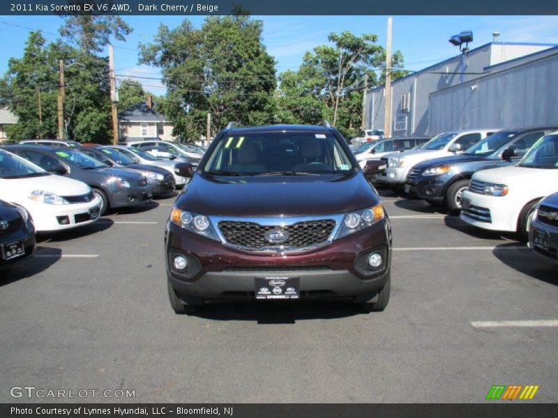 Dark Cherry / Beige 2011 Kia Sorento EX V6 AWD