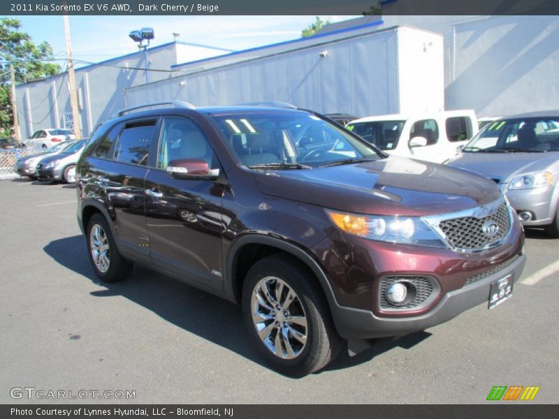 Dark Cherry / Beige 2011 Kia Sorento EX V6 AWD
