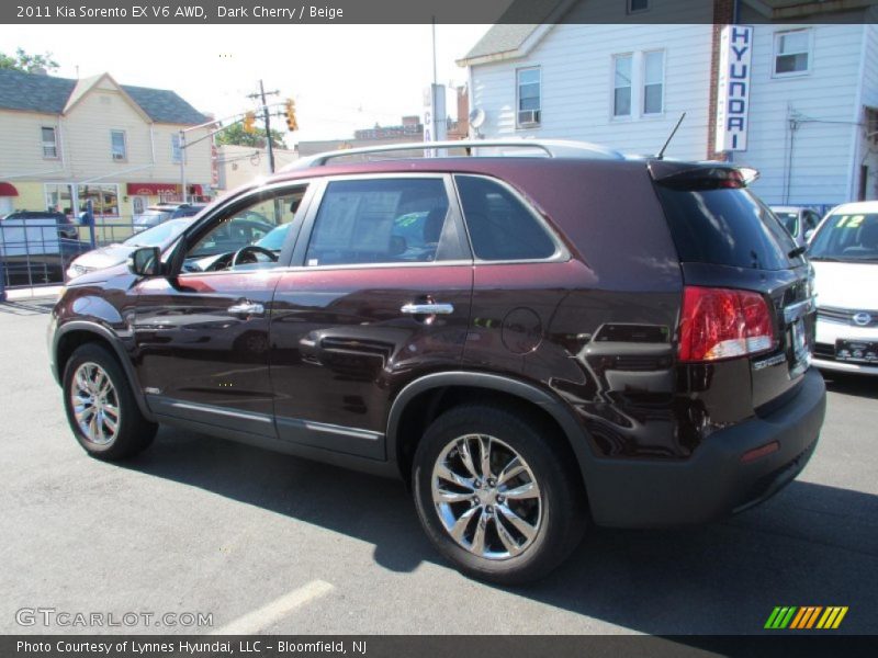Dark Cherry / Beige 2011 Kia Sorento EX V6 AWD