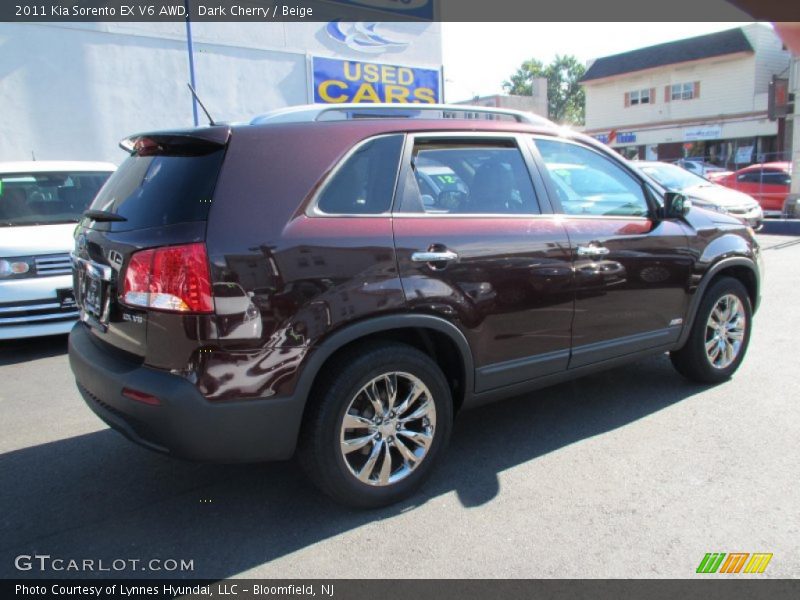 Dark Cherry / Beige 2011 Kia Sorento EX V6 AWD