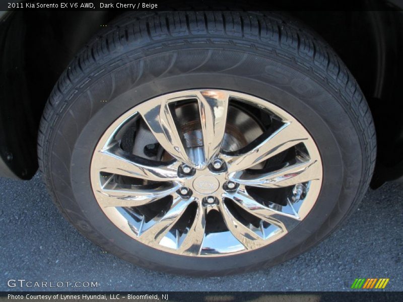 Dark Cherry / Beige 2011 Kia Sorento EX V6 AWD